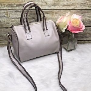 Soul Carrier True North Gray Leather Satchel Bag